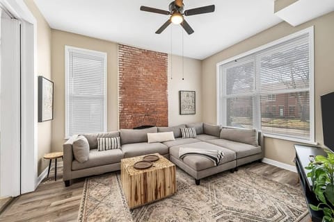 Make a statement with a chic and inviting sectional couch that will become the heart of your living space ❤️✨ Embrace comfort and style effortlessly. #HomeInteriors #LivingRoomInspo #InteriorStyling