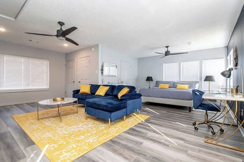 There is plenty of natural light in this unique space making it feel bright and airy.