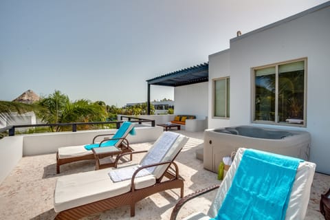Terrazas - master balcony with private jacuzzi tub and outdoor living space