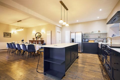 Kinclune House modern and fully equipped kitchen and dining room.