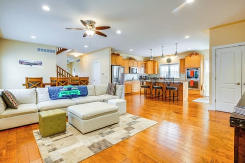 South Bend Vacation Rental | 4BR | 3BA | 2,000 Sq Ft | Stairs Required to Enter