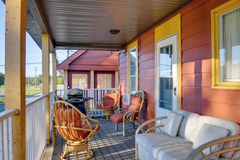 Mayville Vacation Rental | 2BR | 1BA | 1,000 Sq Ft | Stairs to Access