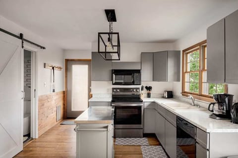 Our kitchen provides all the comforts of home.