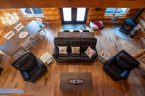 Living room view from loft