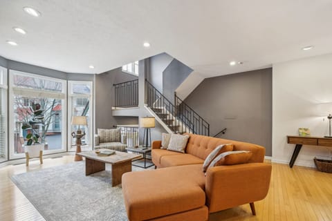 Open, modern floor plan.