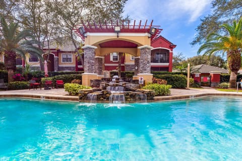Two pools and one hot tub onsite 