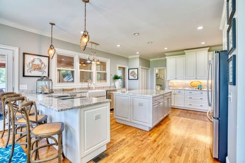 Our kitchen is fully stocked with everything you need.  Just add food!