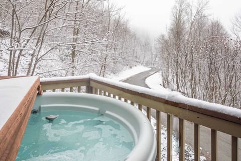 Winter views from the hot tub!