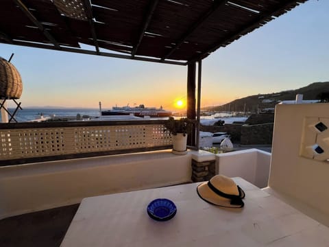 Sunset hour from the property