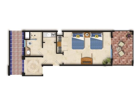 Floor plan Studio Suite
