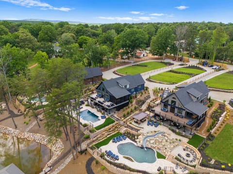 Blue Heron and Gray Fox each home features a private pool, hot tub, dock and spacious patio.