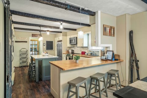 Elevate your culinary creations on our spacious kitchen counter.