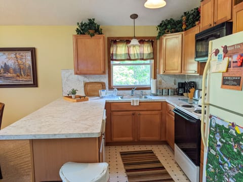 Fully-equipped kitchen.