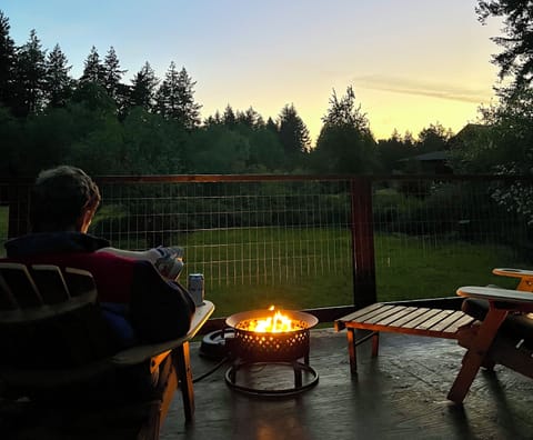 Looking over your private deer & rabbit field. Also had yard games.