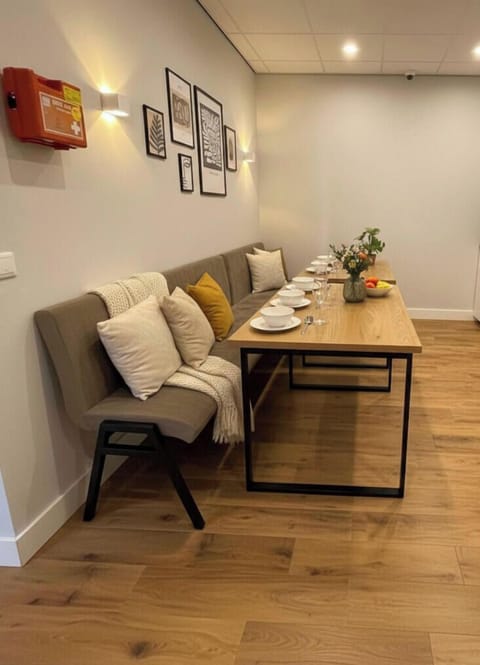 Shared kitchen and dining area.