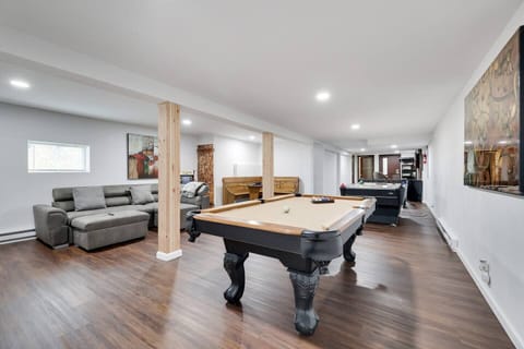 Big game room on the lower level 
