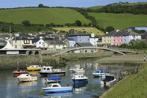 View of Aberaeron harbour