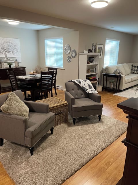 Relax in front of the fire or stretch out on the sofa in front of the TV
