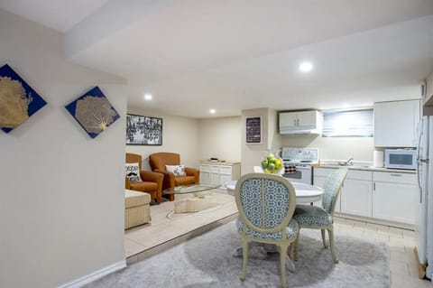 Living room and kitchen