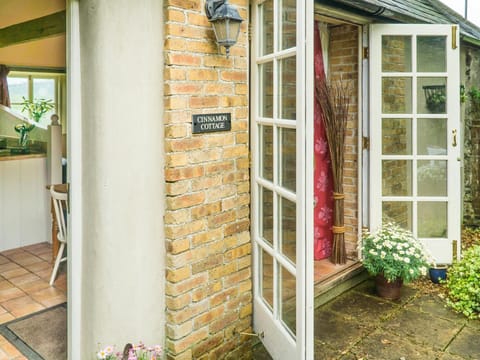 French doors leading to the patio