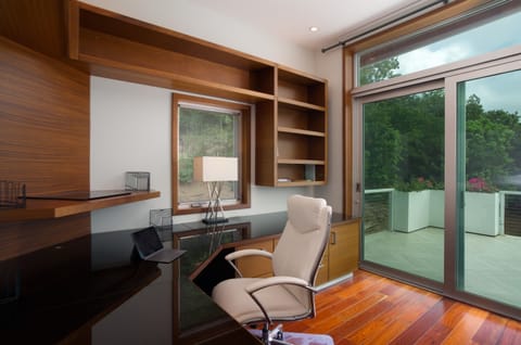 Office with patio off the Primary Bedroom (Level 3)
