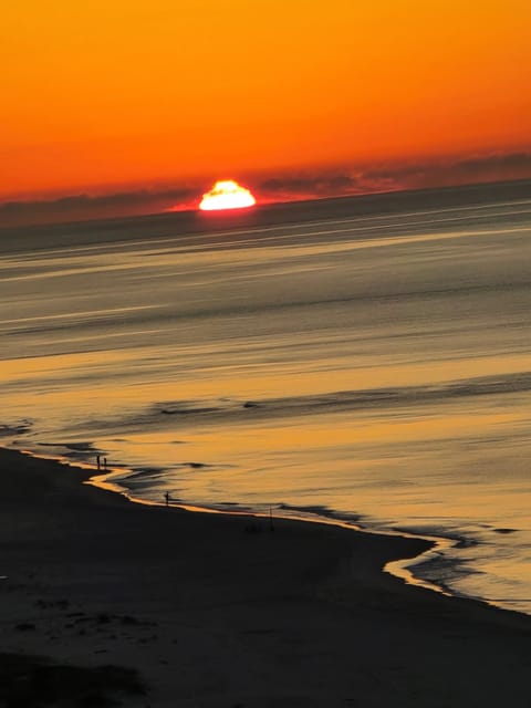 view from balcony sunrise