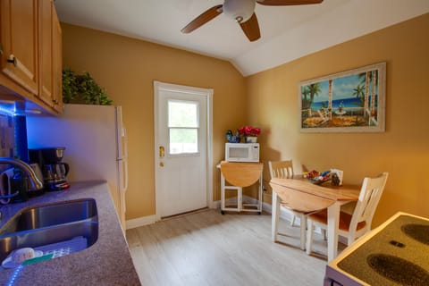 Kitchen | Drip Coffee Maker | Microwave | Dining Space