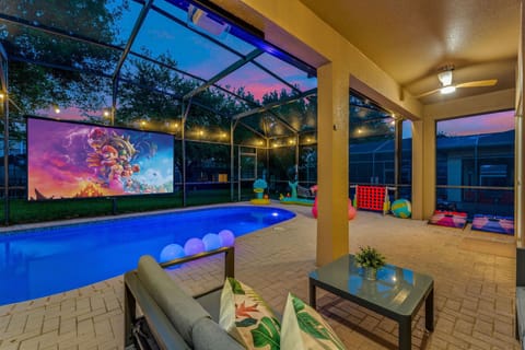 Patio with 150 inch Projector and TONS of entertainment options