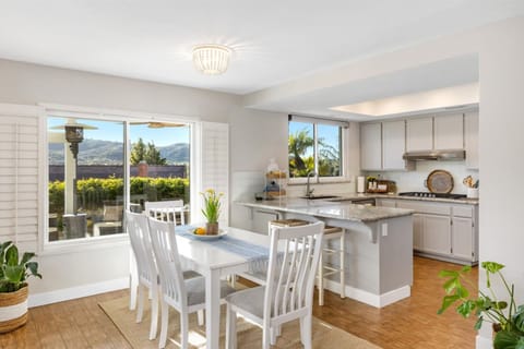 Looking out to the patio