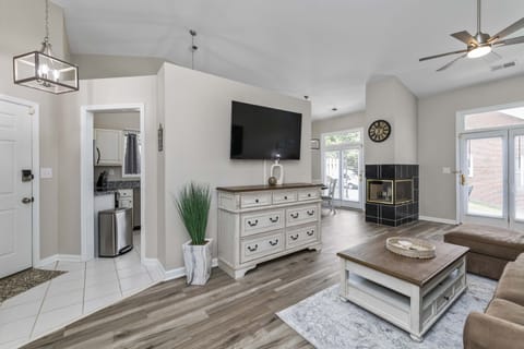 Open seating area for gathering 
