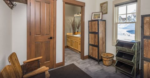 Half bath at the entry foyer