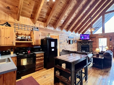 Walking in the front door to the kitchen