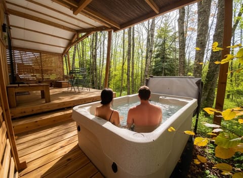 Spa privatif chauffé à 38°C
