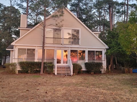 The front of our house, at Sunset.