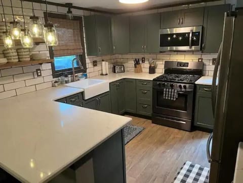 Fully remodeled kitchen.