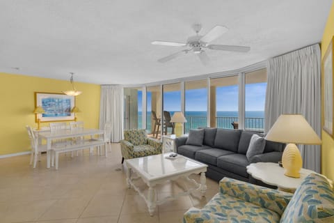 Living room and dining area