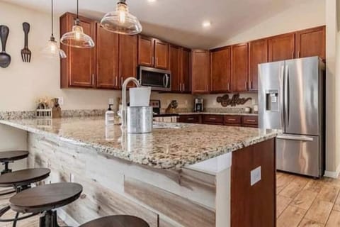 Stocked spacious kitchen