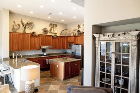 Kitchen and great room are a wonderful place to gather