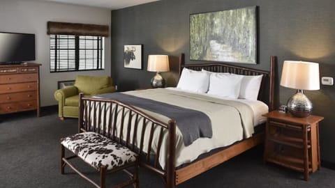 Unwind into crisp linens and warm lamplight for deep sleep.
