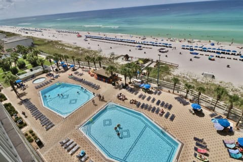 Summit has two pools and one is heated during the winter months! 