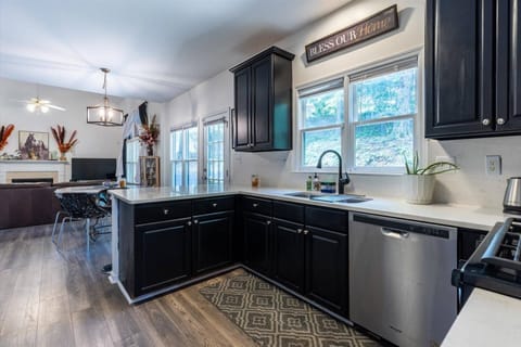 Natural light and easy access to the Living Room from the Kitchen.