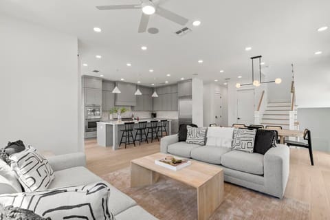 Open Concept Living + Dining Area