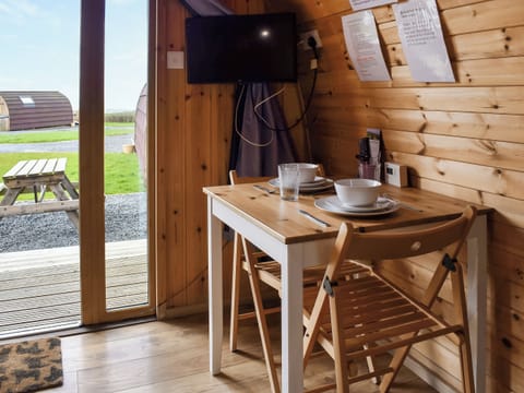 Convenient open-plan living space | Withy Bottom - Moorside Glamping Pods, Corney, near Millom