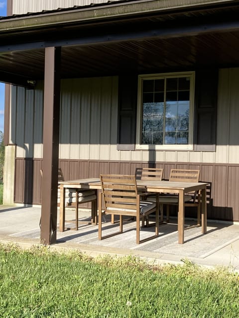 Picnic Table and chairs to seat up to 9.