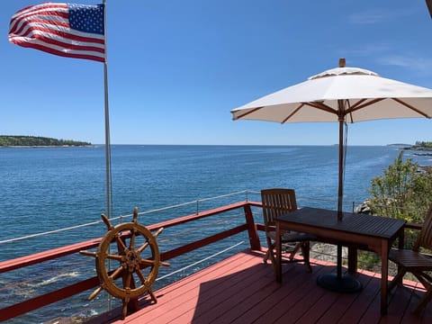 View from the ocean side deck