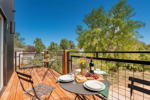 Step outside and breathe.
Your private deck is ideal for coffee at sunrise or winding down at sunset.