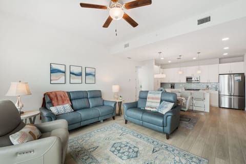 Spacious living area w/ generous seating, clean lines & an open feel throughout.