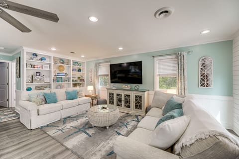 Emerald Isle Vacation Rental | 2BR | 2BA | 1,300 Sq Ft | Stairs to Access