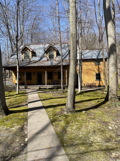 Road view of the front of the home