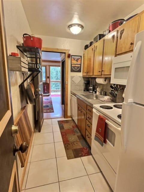 Galley Kitchen with View to Front Deck
